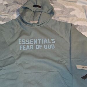 Essentials “Fear of God” Sycamore (Sage Green) unisex Hoodie NWT Size S